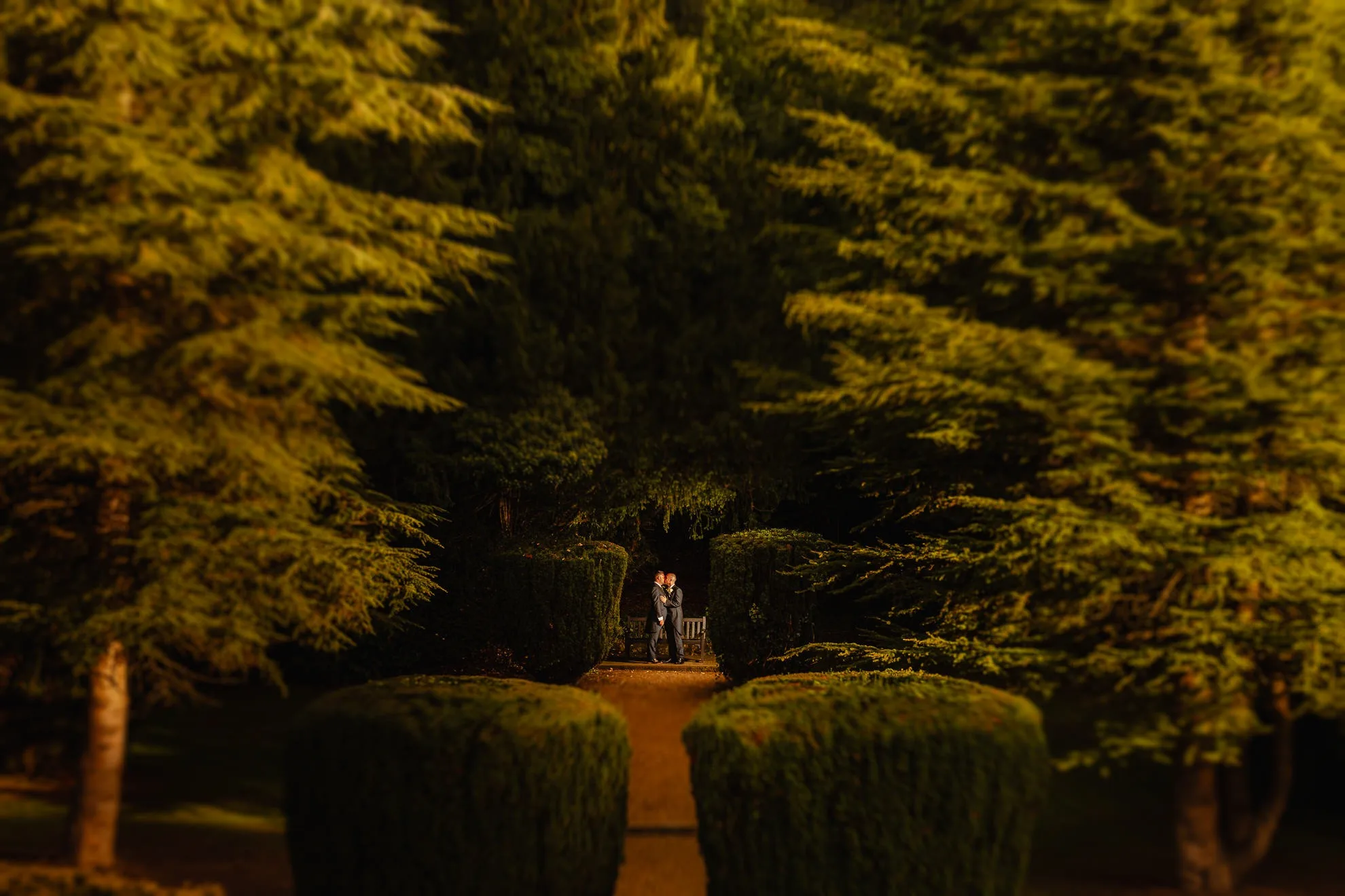 Same-sex wedding couple portrait
