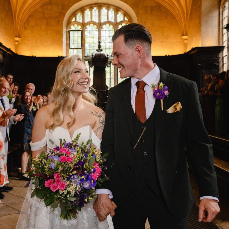 Alternative wedding at the Bodleian Library chapel, Oxford