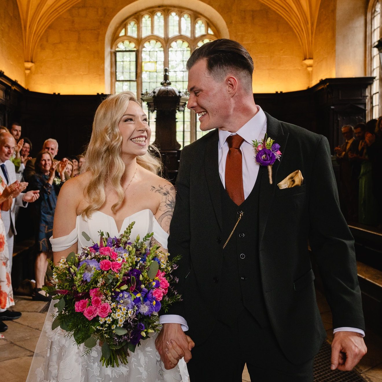 Alternative wedding at the Bodleian Library chapel, Oxford